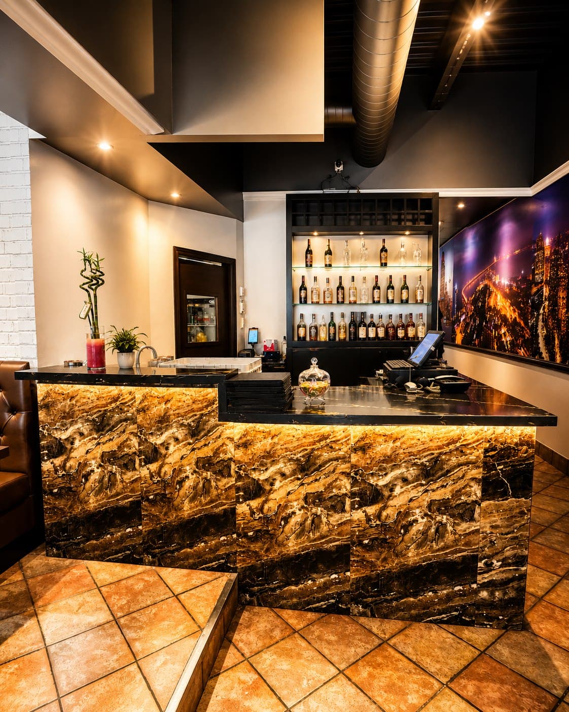 Premium restaurant bar build-out by Deeroi Constructions