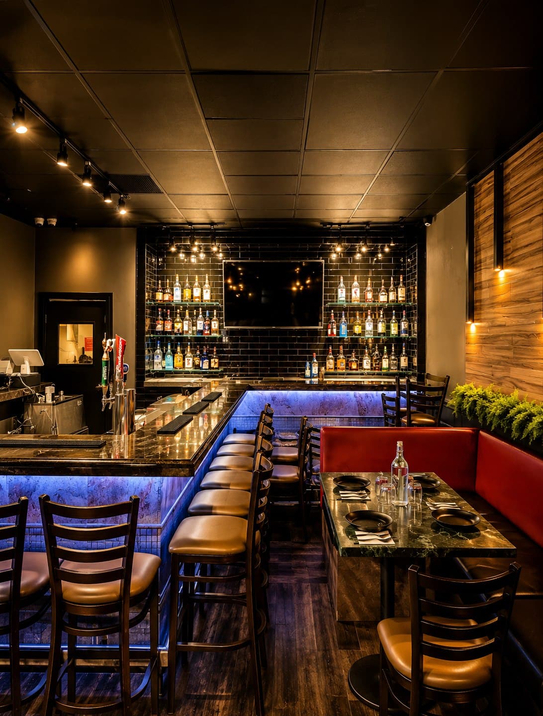 Commercial restaurant renovation completed by Deeroi Constructions