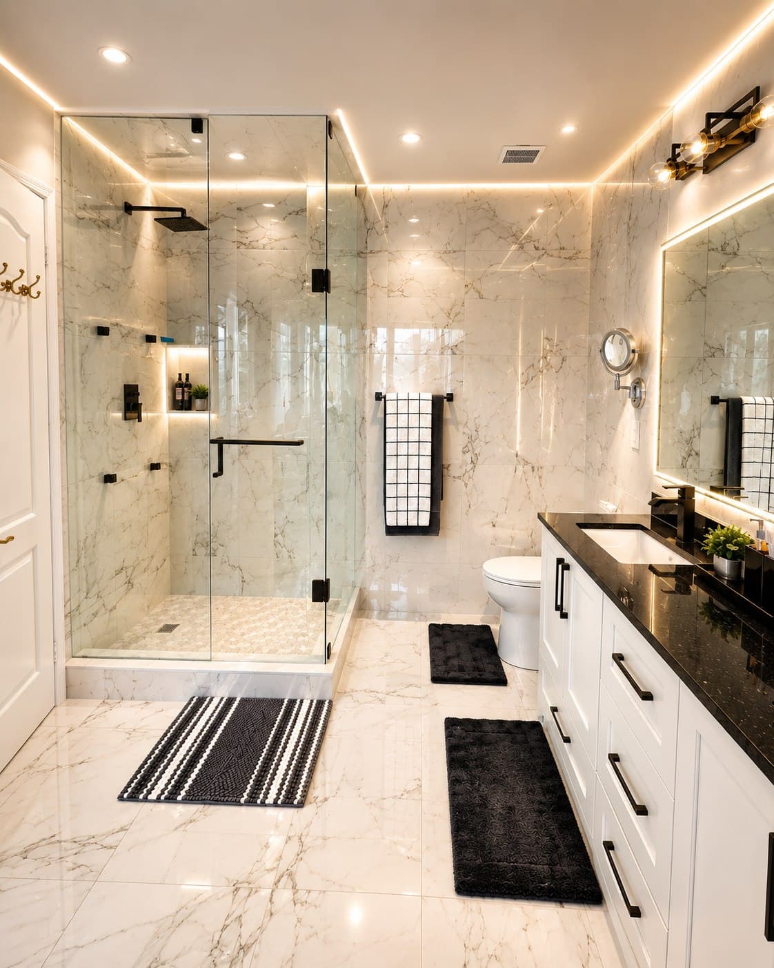 Residential bathroom renovation with premium finishes